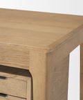 Tino Solid Oak Wood Desk-8