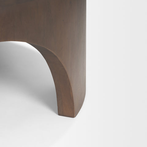 Shima Dark Brown Round - Coffee Table Mercana