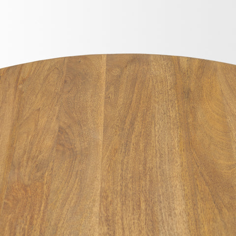 Shima Light Brown Round - Coffee Table Mercana