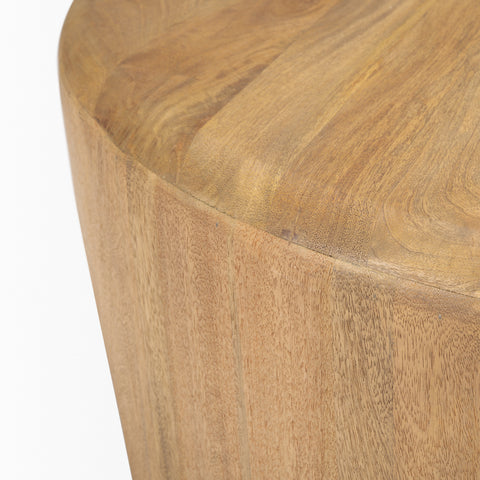Shima Light Brown Round - Coffee Table Mercana