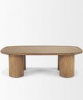 modern wood coffee table natural brown