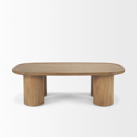 modern wood coffee table natural brown