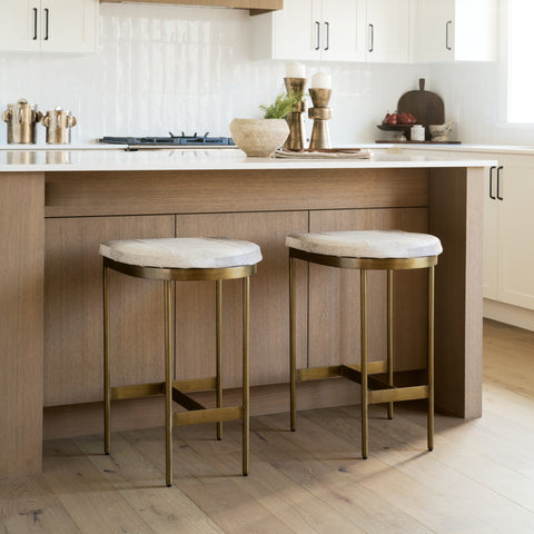 Millie Cowhide Counter Stool – Mercana