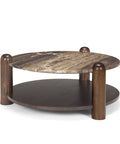 round marble coffee table cappuccino