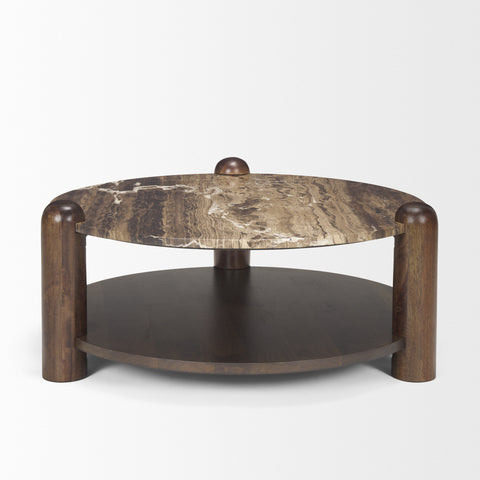 round marble coffee table cappuccino