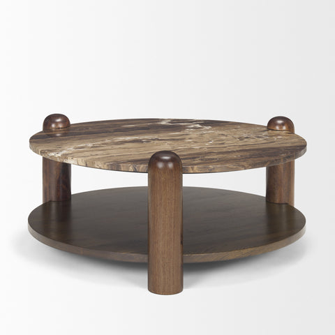 round marble coffee table cappuccino