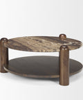round marble coffee table cappuccino