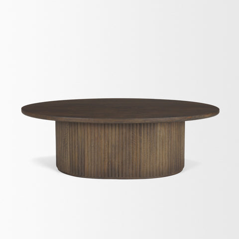 Terra Dark Brown Oval - Coffee Table Mercana