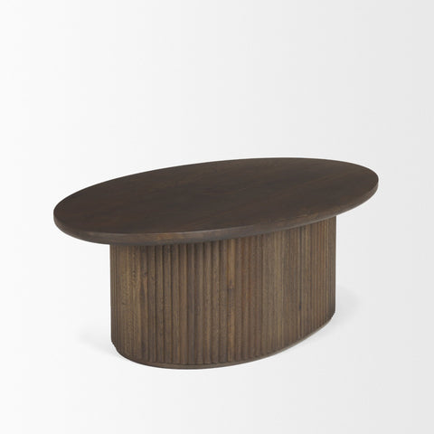 Terra Dark Brown Oval - Coffee Table Mercana
