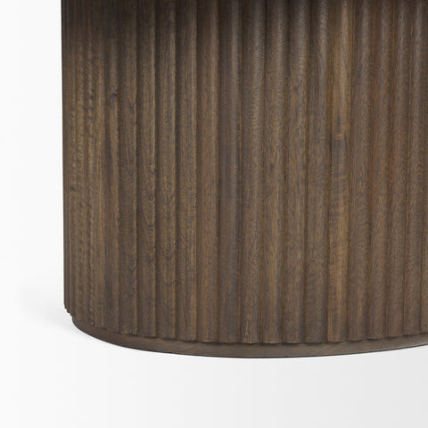 Terra Dark Brown Oval - Coffee Table Mercana