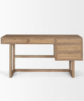 Grier Light Brown Mango Wood Cane Desk-2