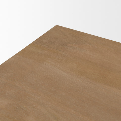 Grier Light Brown Mango Wood Cane Desk-7