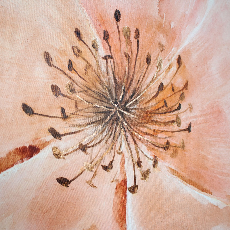 Peach Petals - Art Canvas Vertuu