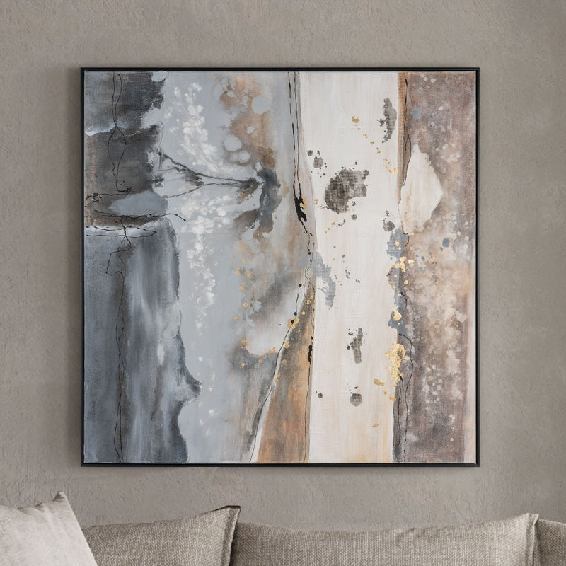 Banded Slate - Art Canvas Vertuu