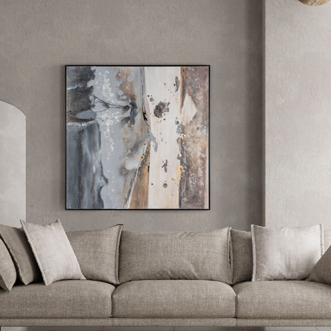 Banded Slate - Art Canvas Vertuu