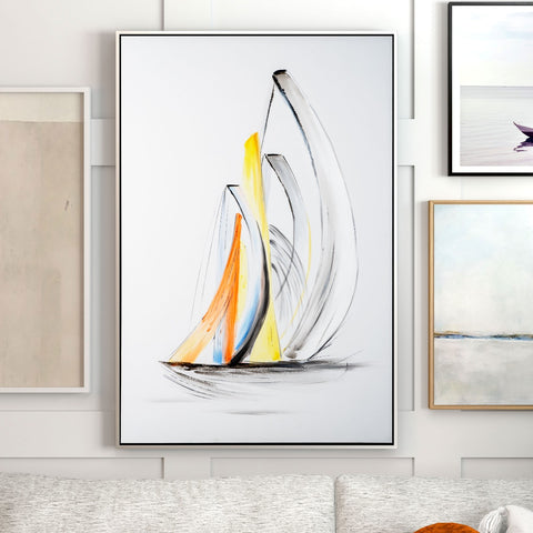 Sweeping Sails II - Art Canvas Vertuu