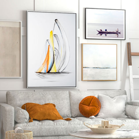 Sweeping Sails II - Art Canvas Vertuu