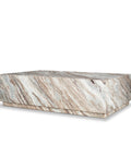 Marble-patterned coffee table on a white background