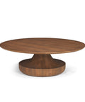 round wood coffee table solid mango wood
