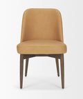 Brown chair on a white background