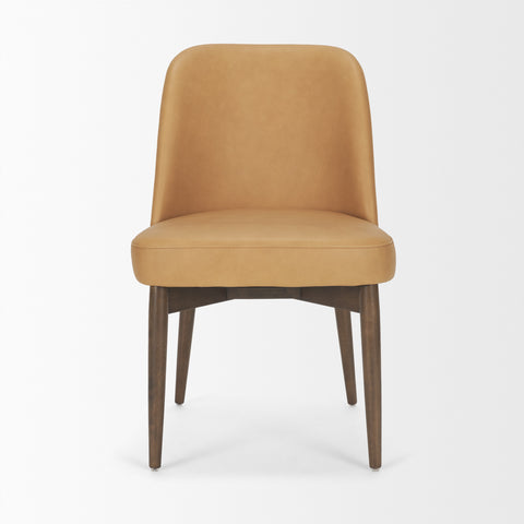 Brown chair on a white background