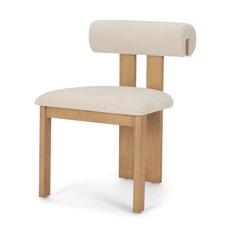 cream dining chair