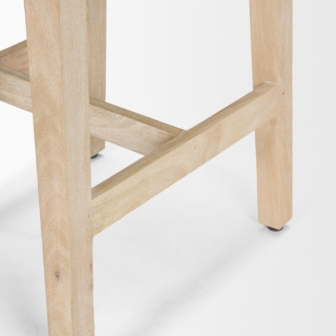 Colony Light Brown Wood Counter Stool- Mercana