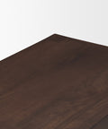 Dark brown wooden surface on a white background