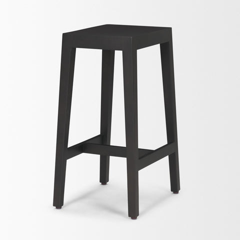 Colony Black Wood Counter Stool – Mercana