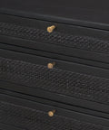 Grier Black Mango Wood Cane Desk-7