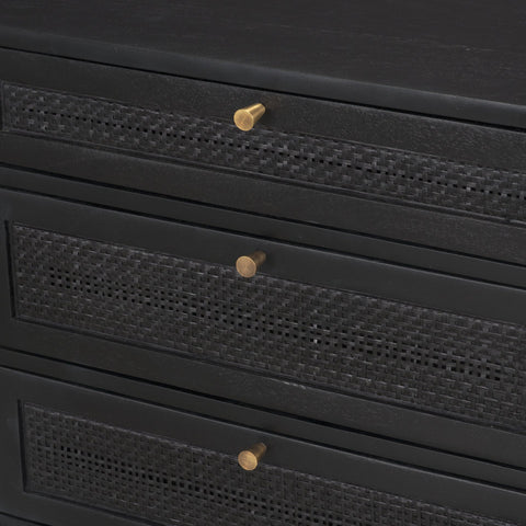 Grier Black Mango Wood Cane Desk-7