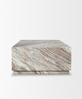 Marble-patterned rectangular box on a white background
