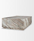 Marble-patterned rectangular box on a white background