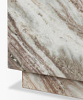 Close-up of a marble surface with beige and brown patterns