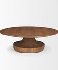 round wood coffee table solid mango wood
