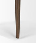 Wooden leg on a white background