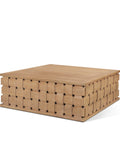 square wood coffee table light brown