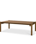 Wooden table on a white background