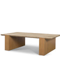 Wooden desk on a white background