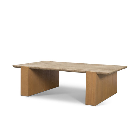 Wooden desk on a white background