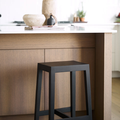 Colony Black Wood Counter Stool – Mercana
