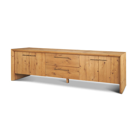 Belford Light Brown Oak Media Console - Mercana