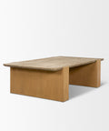 Wooden desk on a white background