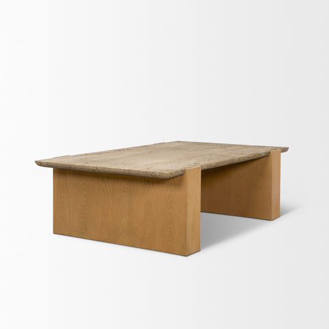 Wooden desk on a white background