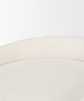 Close-up of a white cushion on a white background