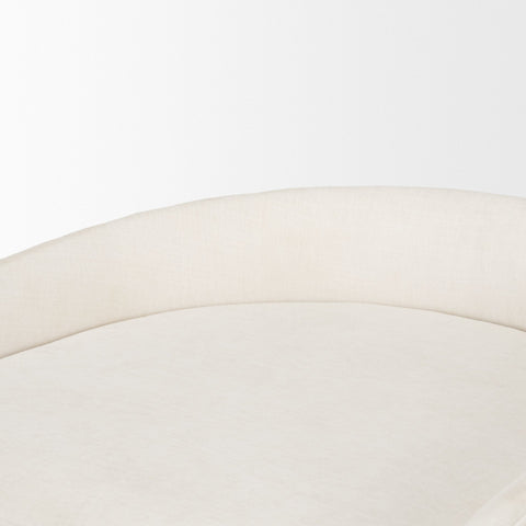 Close-up of a white cushion on a white background