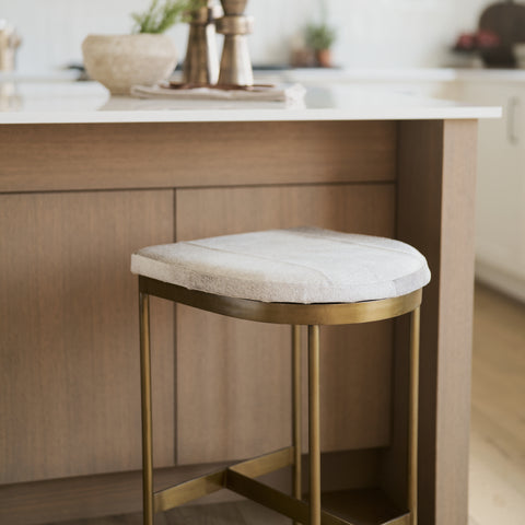 Millie Cowhide Counter Stool – Mercana