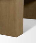 Close-up of a wooden surface corner on a white background