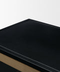 Black tray on a white background