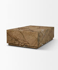 Marble-patterned rectangular box on a white background